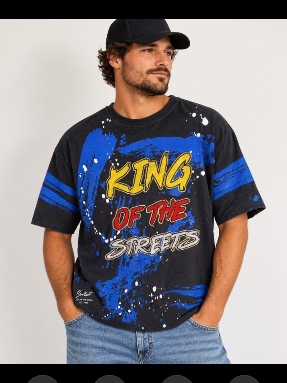 Vintage SWitch 1983 King Of The Streets Graphic T-shirt - 3x/ Fits Like 2x